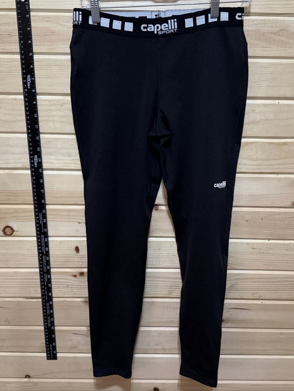 Capelli Sport Women's Black Fleece Lined Athletic Leggings Tights CS-Dry Large